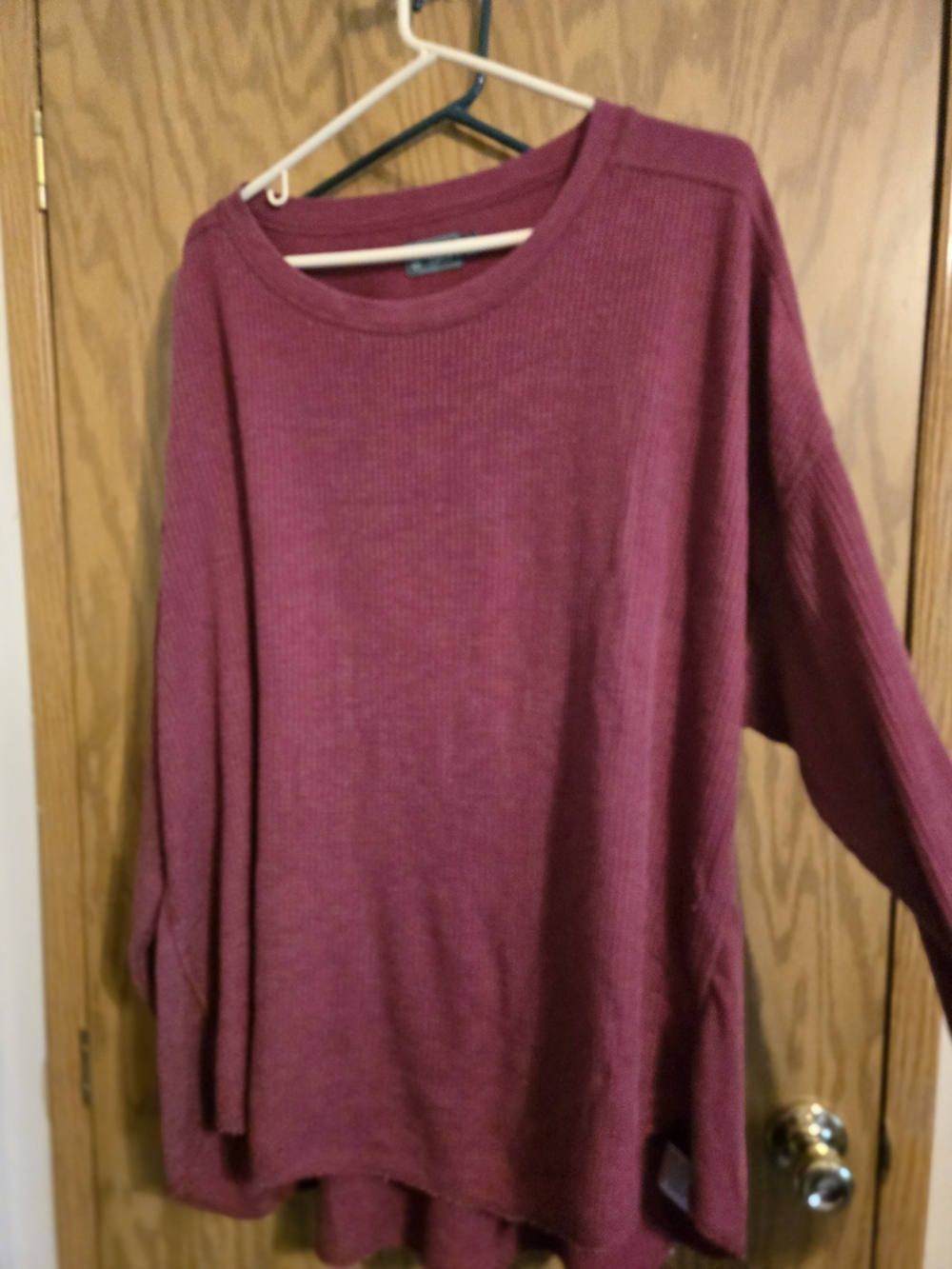 Terra & Sky Berry Open-Front Cardigan with Matching Knit Top - Picture 3 of 9